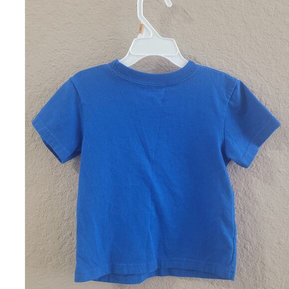 Garanimals Toddler short sleeve T-Shirt Blue with stripes 3T - Picture 2 of 3